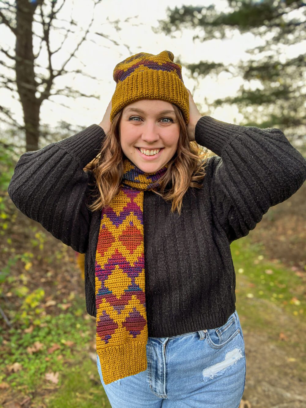 Chione Hat and Scarf Set by Maura Huggins - Image 10