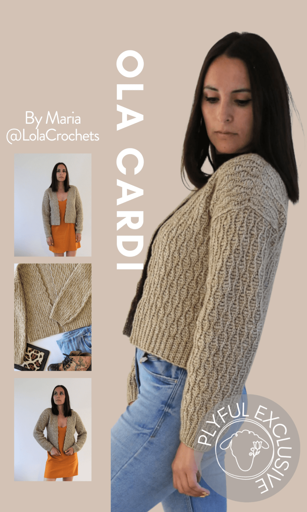 Ola Cardi by @LolaCrochets