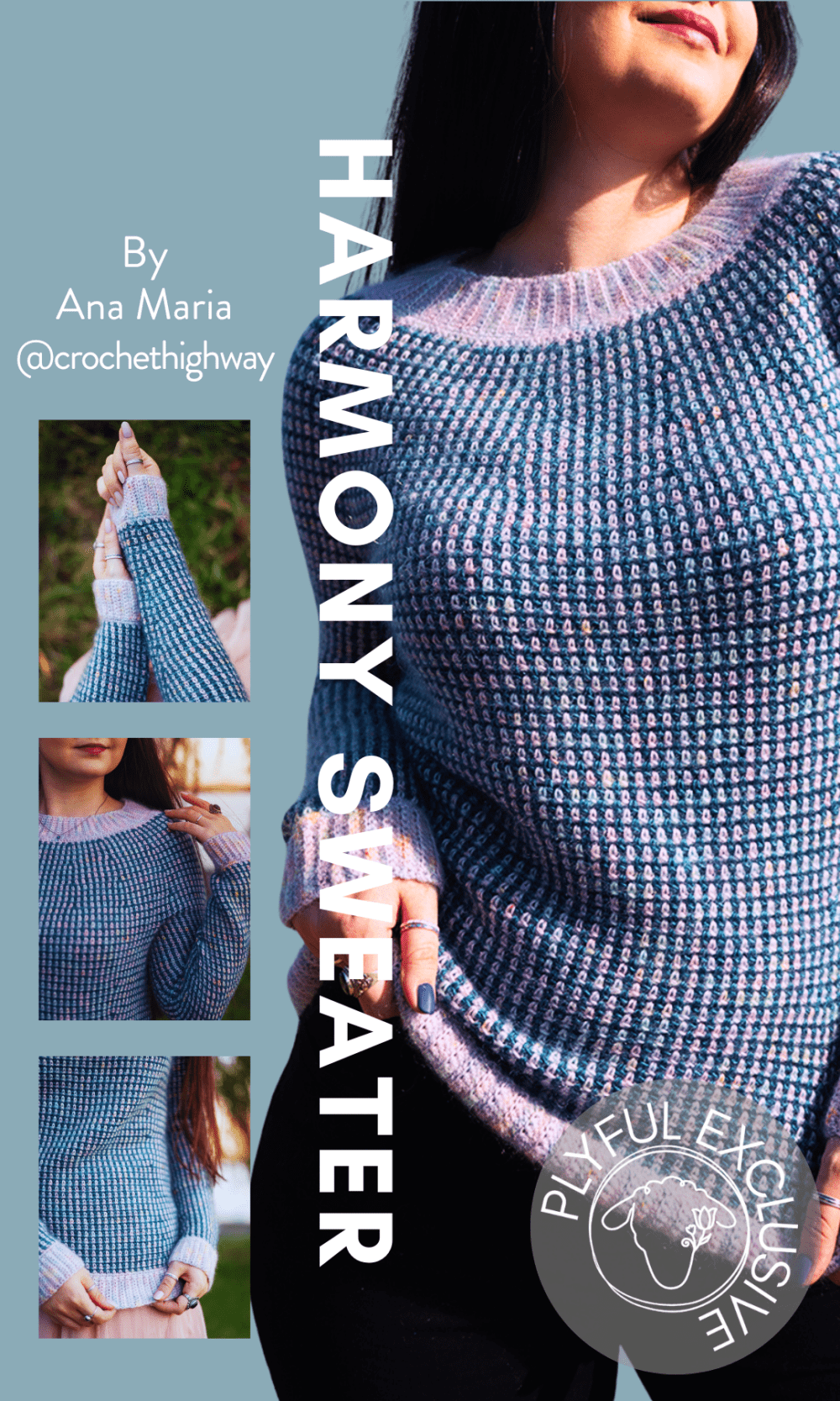 Harmony Sweater by Ana Maria @CrochetHighway