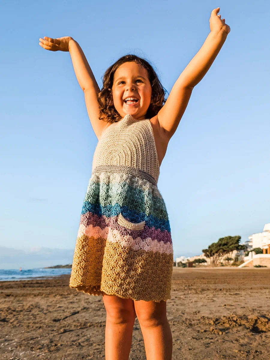 beach dress kids Mermaid Muse Aqua Cotton High-Lo Maxi Dress Mint / 2T/3T