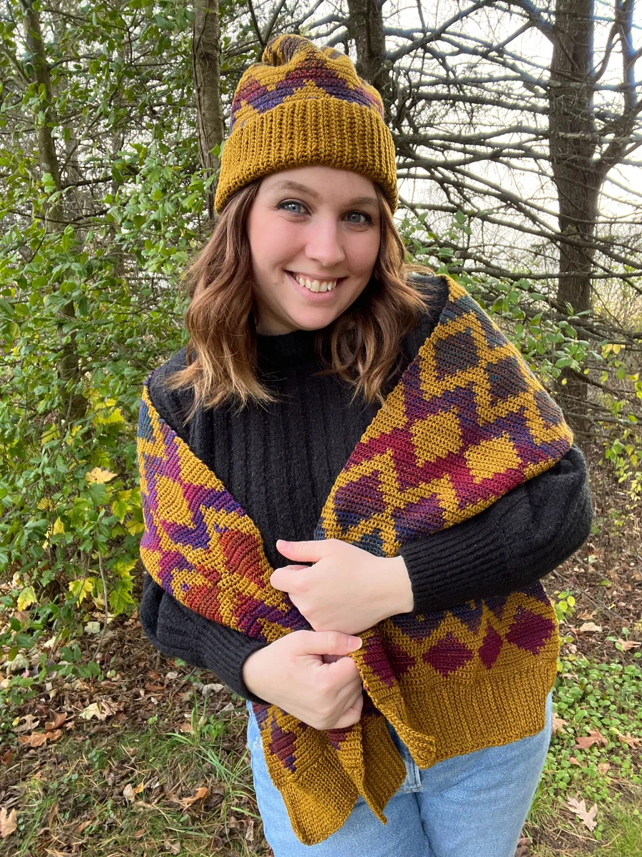 Chione Hat and Scarf Set by Maura Huggins – image 5