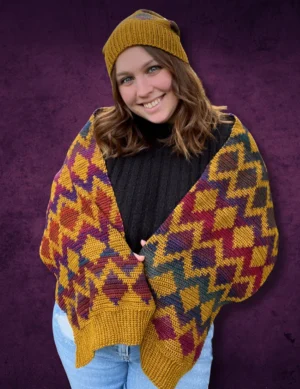 Chione Hat and Scarf Set by Maura Huggins