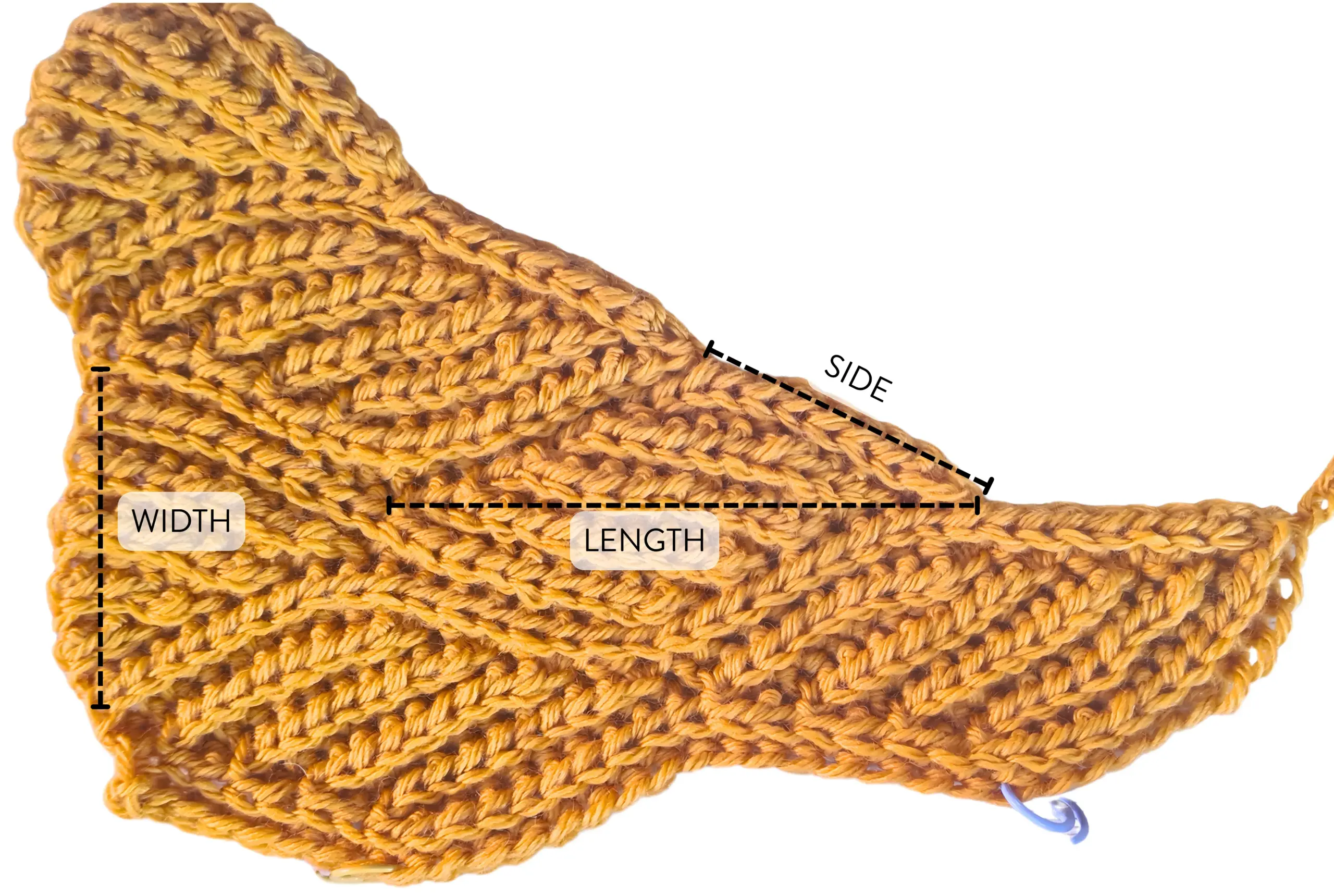 Instructions on where to measure the diamond segments