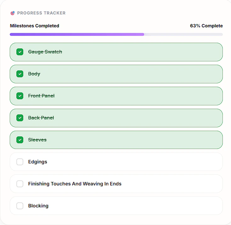 The Plyful project tracker showing a project with photos and milestones