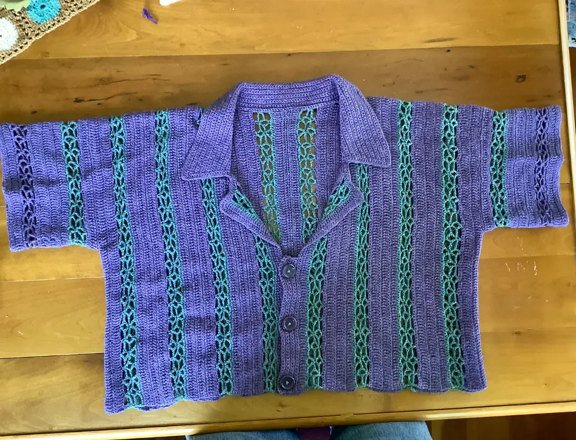 Calad Shirt crochet summer fun